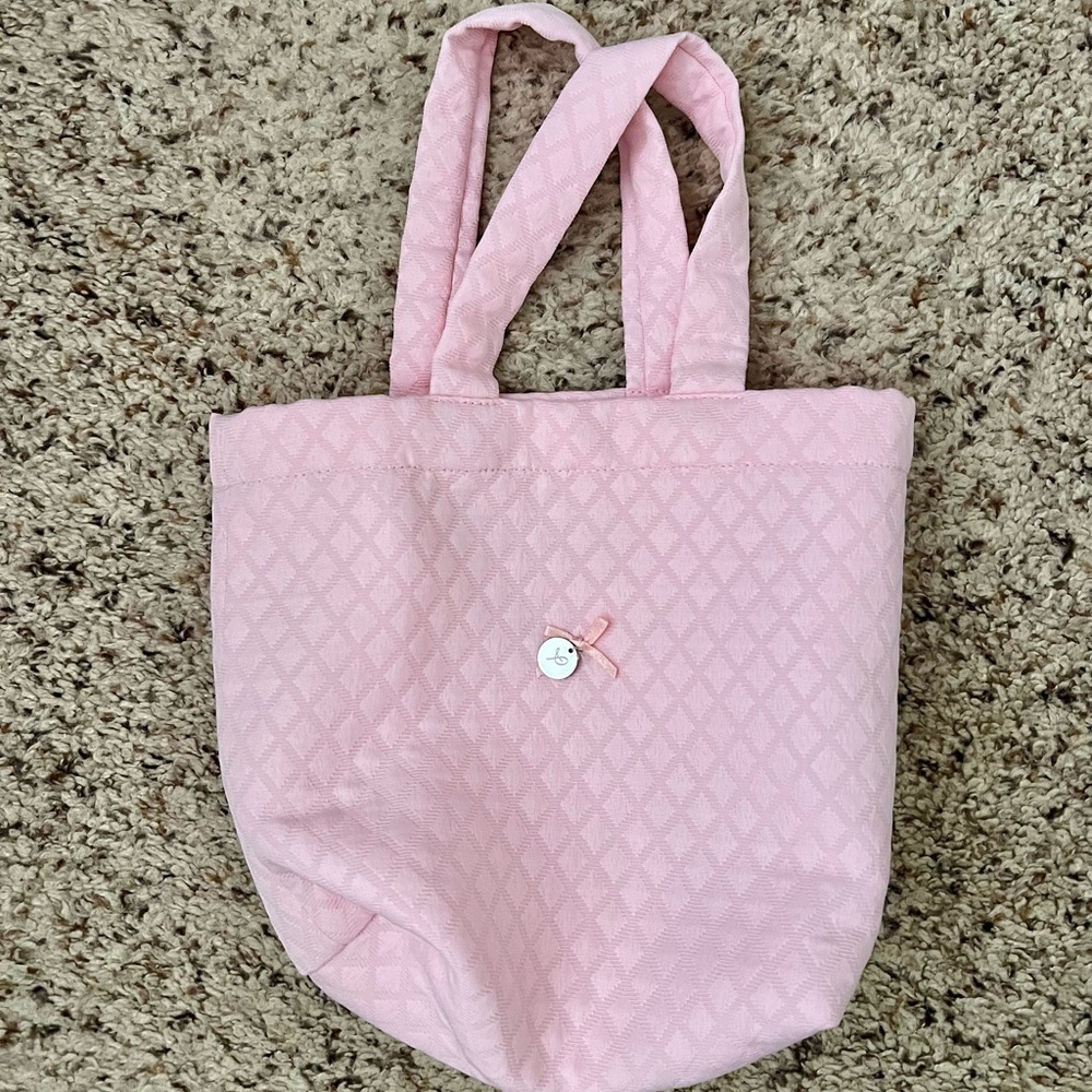 Pink Quilted Tote Bag